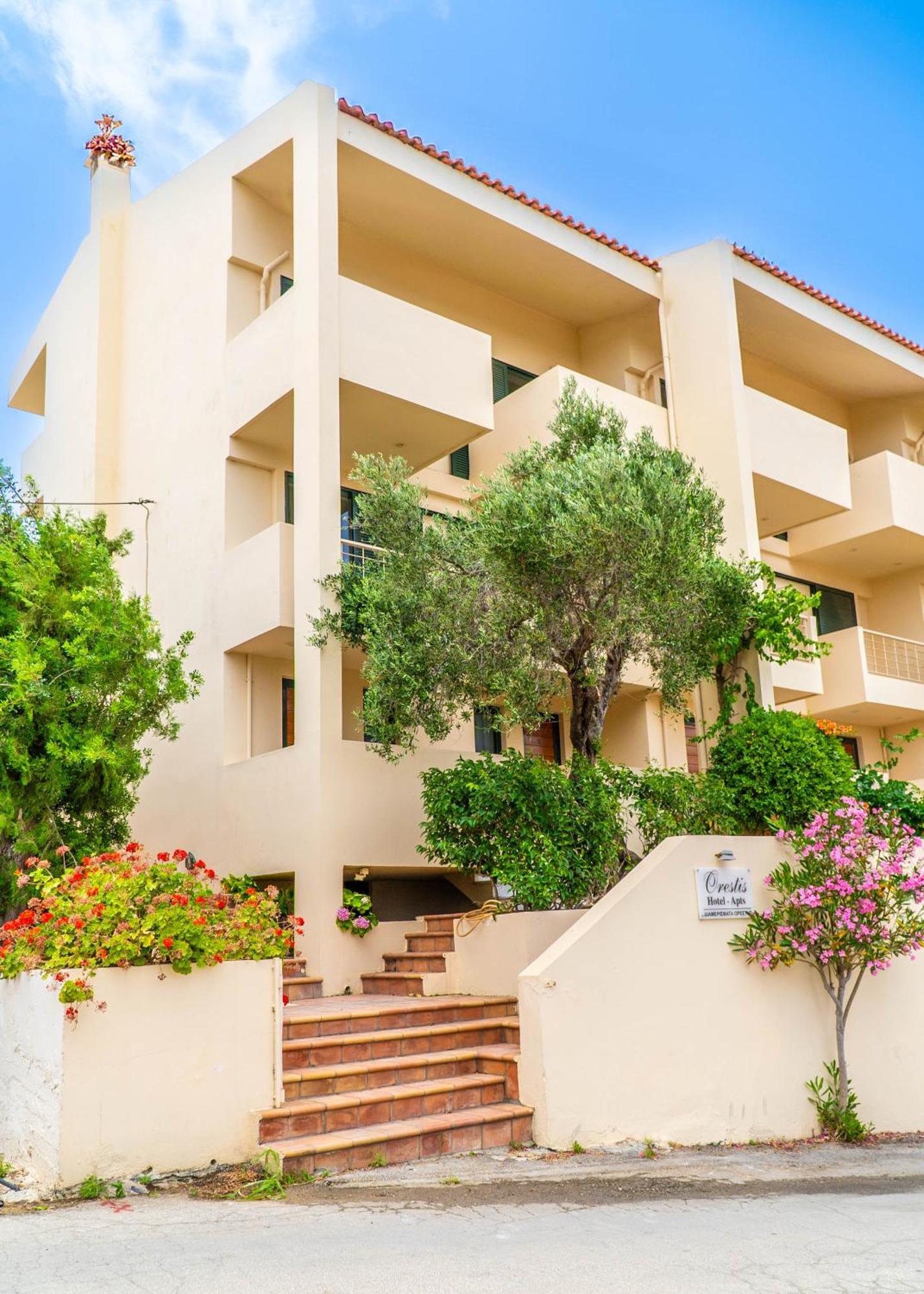 Orestis Hotel Sea View Apartments Сталос Экстерьер фото
