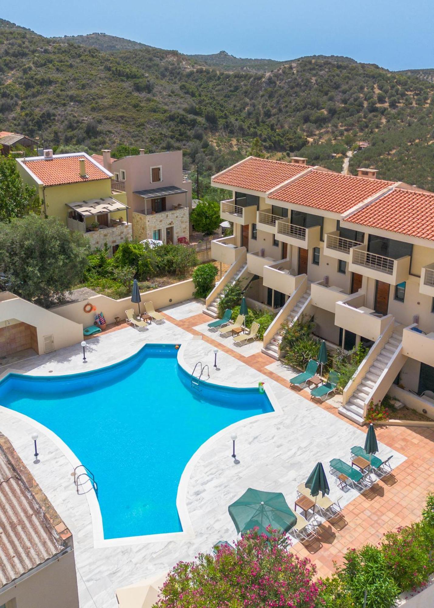 Orestis Hotel Sea View Apartments Сталос Экстерьер фото